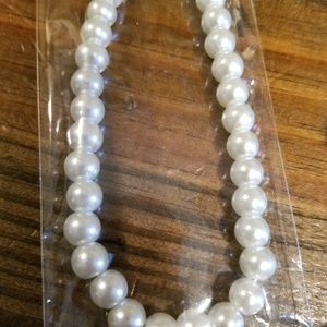 NWT..Pearl Necklace and Earrings